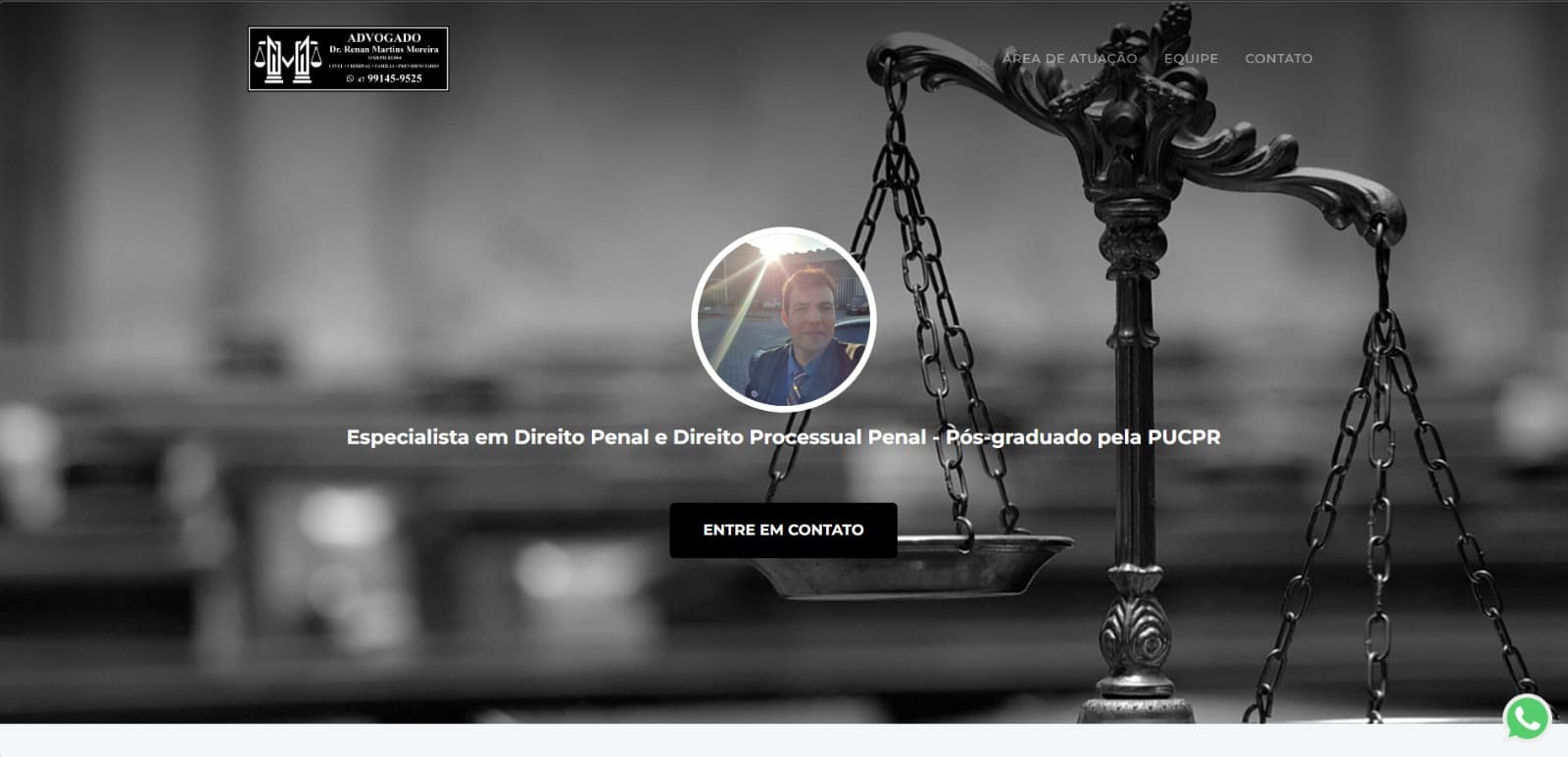 Site profissional para advogado — Renan Moreira